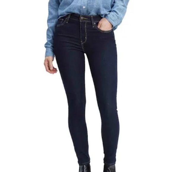 Levi’s Eco Dark Wash Skinny Jeans - Picture 1 of 9
